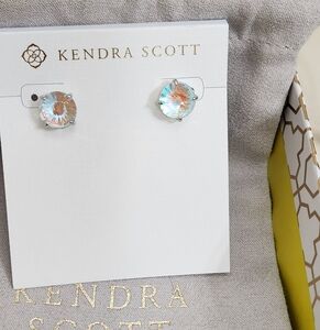 Kendra Scott Jolie Stud Earrings Dichroic Glass NWT